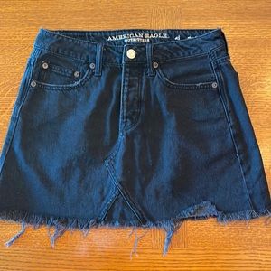 American Eagle Black Jean Skirt size 2